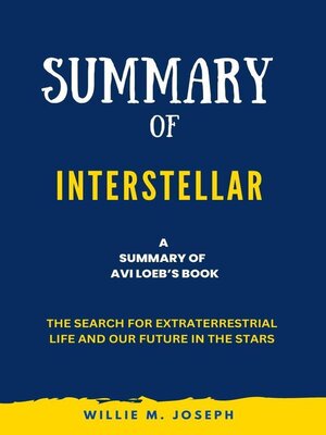 cover image of Summary of Interstellar by Avi Loeb